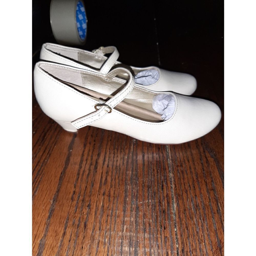 New Girl's Size 1.5M Bone Pearl Nina Seeley Dress Shoes
